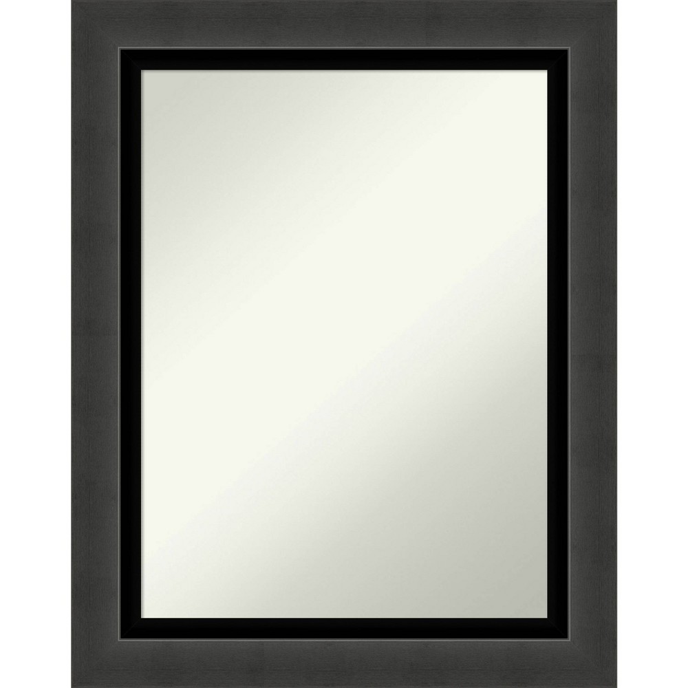 Photos - Wall Mirror 23" x 29" Non-Beveled Tuxedo Black Bathroom  - Amanti Art