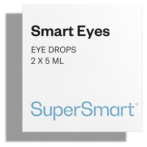 SuperSmart Smart Eyes (1% NAC Eye Drops) - Time Release Composition - Lubricant for Eye - Potent Antioxidant | Non-GMO & Gluten Free - 2 x 5 ml - 1 of 1