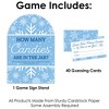 Big Dot of Happiness Blue Snowflakes - How Many Candies Winter Holiday Party Game - 1 Stand and 40 Cards - Candy Guessing Game - image 3 of 4