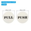 Unique Bargains Acrylic Self-Adhesive Decor Business Push Pull Door Signs 3 Pairs - 2 of 4