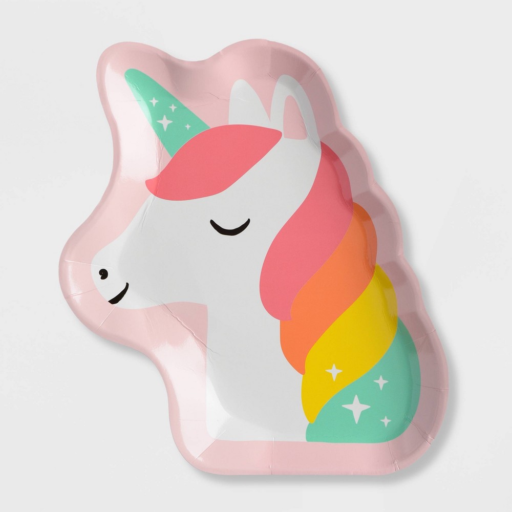 10ct New Unicorn Snack Paper Plates - Spritz™4 pack of case