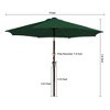 Hyleory 9FT Lighted Market Umbrella for All Seasons/ Size: 91.2" H x 108" W x 108" D - 4 of 4