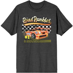 Car Fanatic Road Rumbler Crew Neck Short Sleeve Charcoal Heather Men's T-shirt - 1 of 2