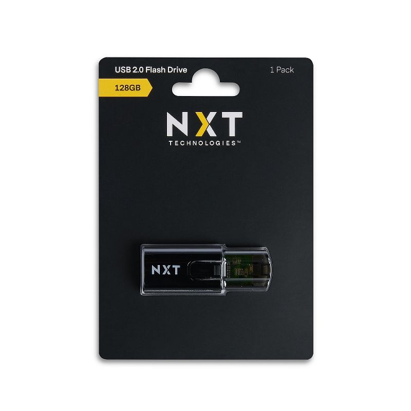 NXT Technologies 128GB USB 2.0 Type A Flash Drive Black (NX61111), 1 of 6