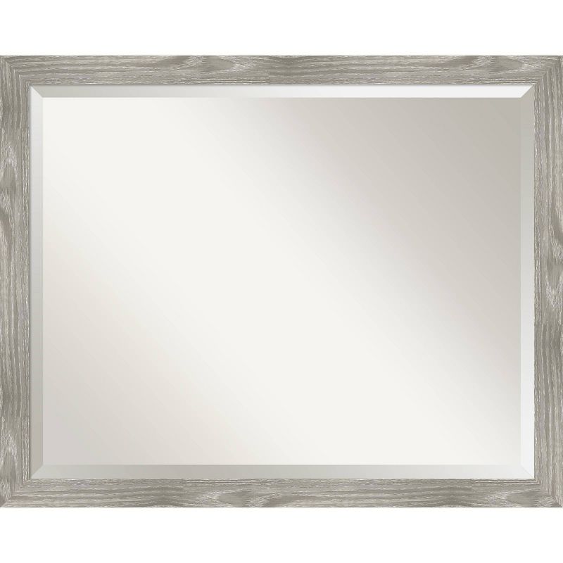 30&#34; x 24&#34; Dove Square Framed Wall Mirror Graywash - Amanti Art, 1 of 8