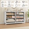 6-Drawer Dresser - Tall Boho Dresser with Curved Legs, Freestanding Storage for Living Room, Bedroom, Entryway, or Balcony - 4 of 4