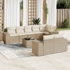 vidaXL Garden Sofa Set Beige - 2 of 4