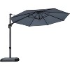 PURPLE LEAF 10 Feet Patio Umbrella Outdoor Cantilever Round Umbrella Aluminum Offset Umbrella with 360-degree Rotation for Garden Pool Patio - 2 of 4
