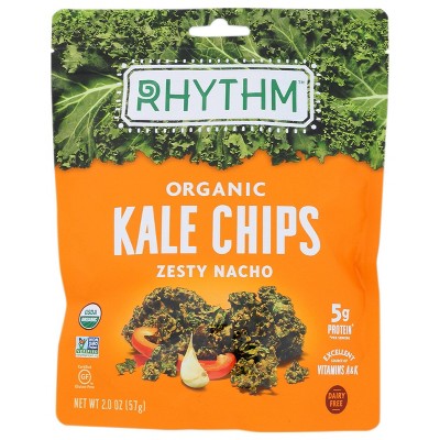 Rhythm Super Foods Zesty Nacho Kale Chips 2.0oz 12 pack