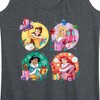 Women's - Disney - Princess Christmas Grid Graphic Racerback Tank - 2 of 4