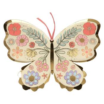 Meri Meri Floral Butterfly Plates (Pack of 8)