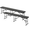 Outsunny 6 ft Plastic Folding Bench, Portable Bench Seat with Carrying Handle - 4 of 4