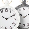 Olivia & May Set of 2 Metal Clocks with Gold Accents: Iron Analog Display, Traditional Decor Style - 4 of 4
