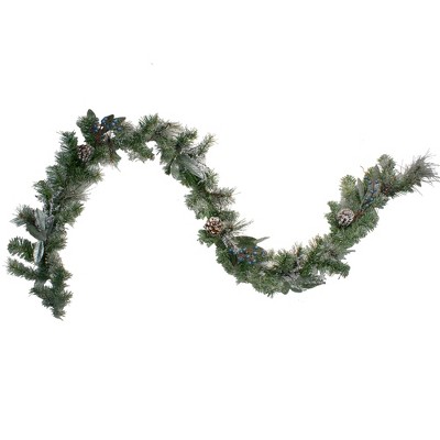 Northlight 6' x 10" Unlit Mixed Pine, Blueberries and Pine Cone Artificial Christmas Garland