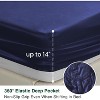 Boersma Satin Queen Sheets Set - 4 Piece Bed Sheets Set with Deep Pocket, Luxury Silk Feel Satin Queen Size Sheet Set - 2 of 4