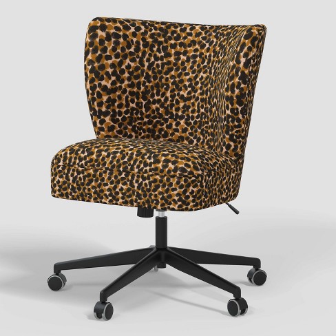 Beck Office Chair by Kendra Dandy Leopard Print Amber Cloth Company