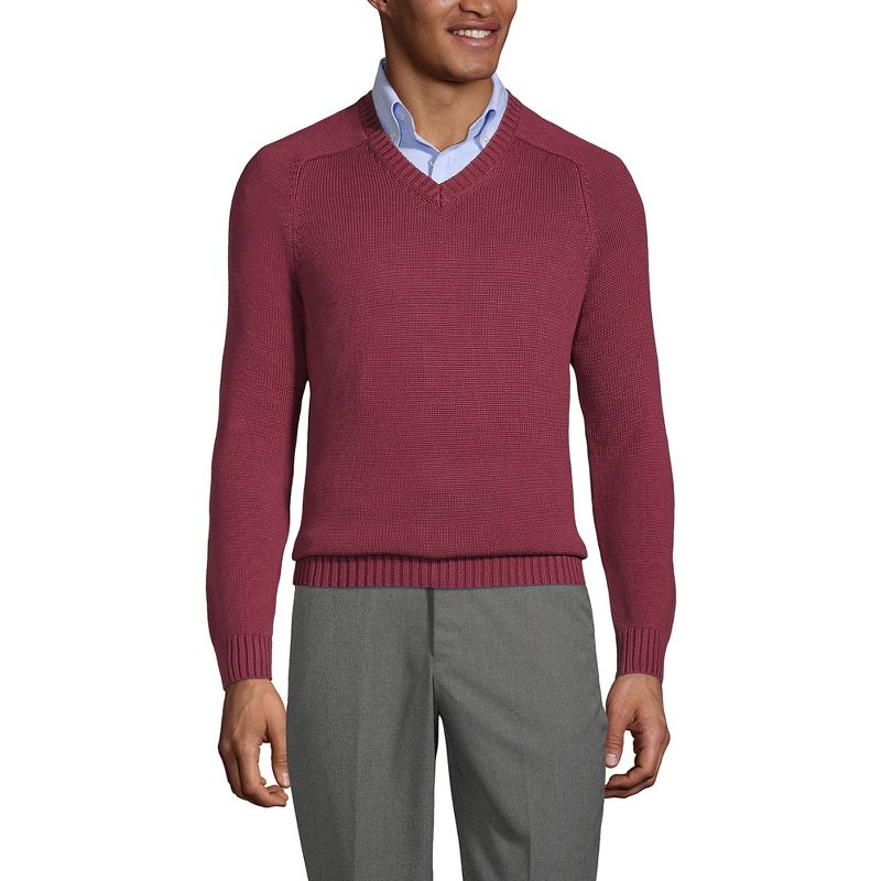 School Uniform Young Men's Cotton Modal V-neck Sweater, 3 of 5