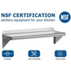 Whizmax Stainless Steel Shelf 12" x 72",260 lb [NSF Certified] Metal Wall Mount Shelf with Backplash for Restaurant, Laundry Room, Kitchen and Garage - 3 of 4