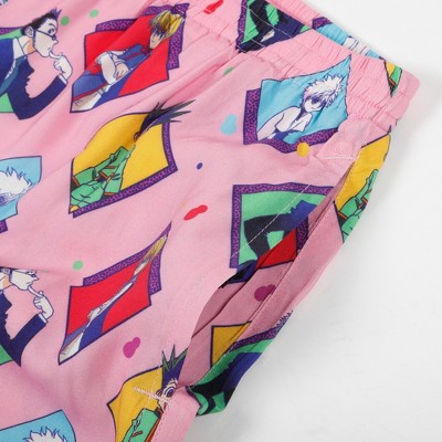 Hunter x Hunter Repeat Character Diamonds Pink Shorts-L — фото 3