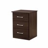Kumasinova Wood Nightstand with 3 Drawers,End Tables with Metal Handle,Side Table for Bedroom,Living Room - 4 of 4