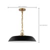 Nuvo Lighting Colony 1 - Light Pendant in  Matte Black/Burnished Brass - 3 of 4