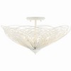 Crystorama Lighting Doral 3 - Light Semi-Flush Mount in  Matte White - 4 of 4