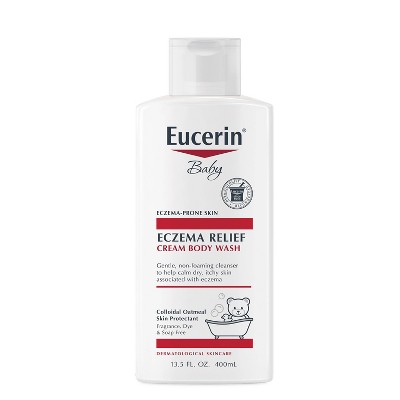 Eucerin Baby Eczema Relief Cream Body Wash Gentle Cleanser - 13.5 fl oz