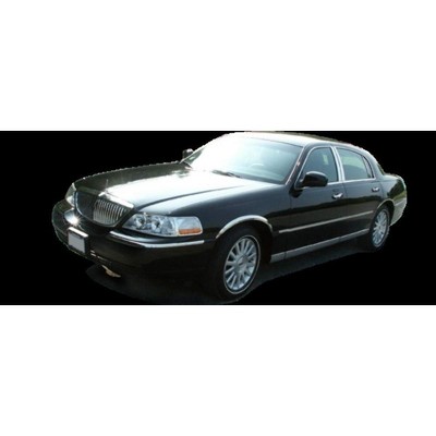 QAA is Compatible with 1998-2011 Lincoln Town Car 8 Piece Stainless Rocker Panel Trim, Lower Kit, 4.5" Width TH38680