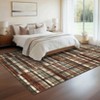 Modern Area Rugs Washable Plaid Floor Cover with Non-Slip Backing - 2 of 4