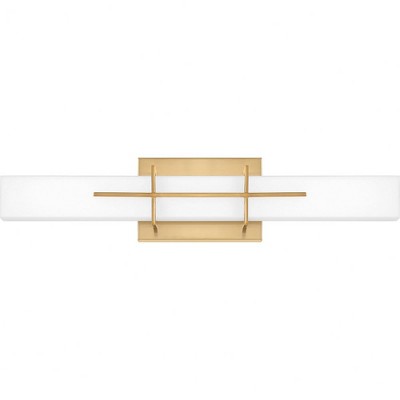 Quoizel Lighting Gemini 1 - Light Vanity in  Aged Brass