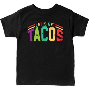 The Juniper Shop Let's Get Tacos Varsity Toddler Short Sleeve Tee - 1 of 4