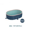 Racxily Foldable PVC Pool for Adults & Kids, Portable Outdoor Swimming Pool for Summer Backyard, Patio, Garden - 2 of 4