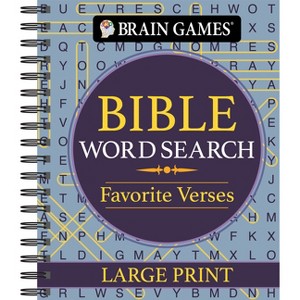 Brain Games - Bible Word Search: Favorite Verses - Large Print - (Brain Games Large Print) by  Publications International Ltd & Brain Games - 1 of 1