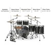 Mapex Saturn Studioease 5-Piece Shell Pack With 22" Bass Drum Satin Black - 2 of 3