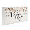 Stupell Industries Our Happy Place Florals Black Framed Giclee Art - 3 of 4