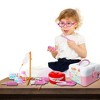 Toddlers Dentist Role Play Set Doctor Kit with Carry Case for School Classroom, Doctor Roleplay Costume Dress-Up Pink - 3 of 4