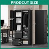 Mlezan Metal Storage Cabinet: Lockable, Drawers, and Shelves for Clothing, Files, or Tools. Wardrobe for Office, Home, School, Gym, or Garage. - 2 of 4