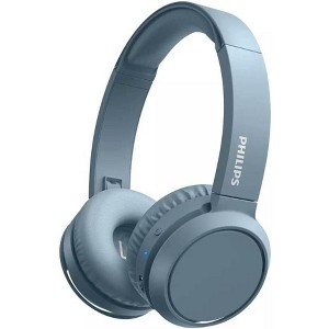 PHILIPS Wireless On-Ear Headphones, Bluetooth 5.0, 29H Playtime, Quick Charge, Foldable, Lightweight, Built-in Mic, Deep Bass Blue - 1 of 1