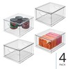 Stackable Storage Drawer for Pantry, Set of 4, Clear, Made in USA - 2 of 4