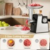Topteng Meat Grinder, Stand Mixer with 3 Blades, Sausage Stuffer Tube & Kubbe Kit - 2 of 4