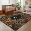 Modern Jungle Area Rug for Living Room Ultra Thin Low Pile Rugs Machine Washable Stain Resistant Non Slip Carpet for Bedroom Kitchen Entryway - 3 of 4