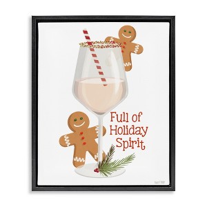 Stupell Industries Full Of Holiday Spirits Floating Frame Canvas Art - 1 of 4