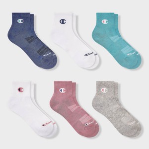 Champion Women's 6pk Quarter Crew Socks - 1 of 4