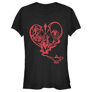 Juniors Womens Aladdin Jafar Valentine's Day You Wish T-Shirt - 1 of 4