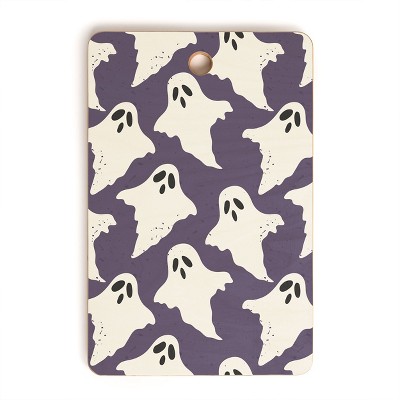 Avenie Halloween Ghosts Cutting Board Rectangle - Deny Designs