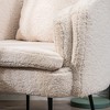 Nordlys Metal and Bouclé Lounge Chair Modern Design Style Upholstery Living Room - 3 of 4