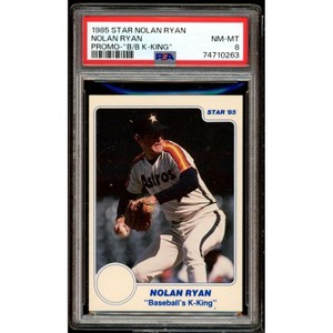 Nolan Ryan Card 1985 Star Nolan Ryan Promo B-B K-King #NM-MT PSA 8 - 1 of 2