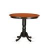 East West Furniture, Trenton  Counter  Height  Kitchen  Table  finished  in  Black  and  Cherry - 2 of 3