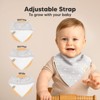 8pk Organic Baby Bandana Bibs, Baby Drool Bibs for Baby Boy, Girl, Baby Bibs for Infant, Newborn - 2 of 4