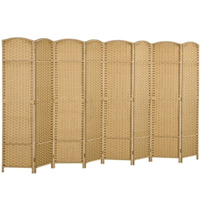 HOMCOM Room Divider, Folding Privacy Screen, 5.6' Tall Freestanding Partition for Home Office, Bedroom